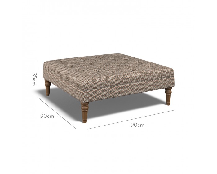 Monterey Large Footstool Nala Cinnabar