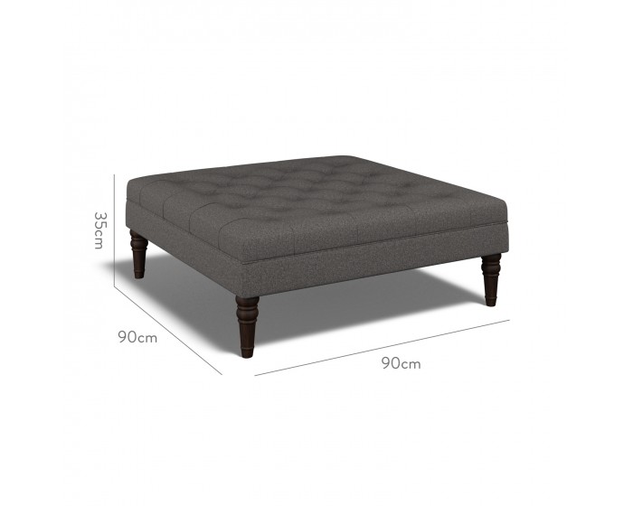 Monterey Large Footstool Viera Charcoal