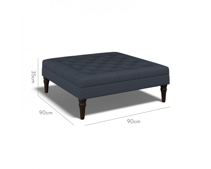 Monterey Large Footstool Zuri Indigo