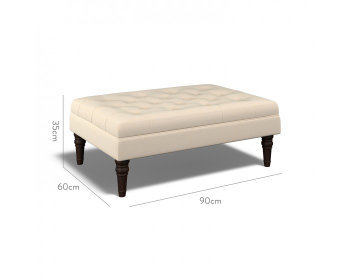 Monterey Medium Footstool Cosmos Parchment