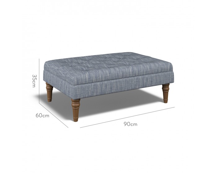 Monterey Medium Footstool Kalinda Denim