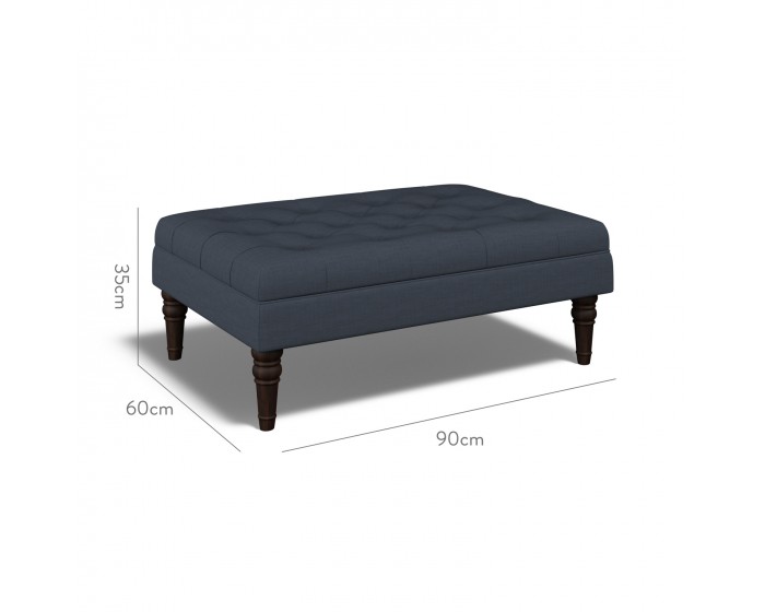 Monterey Medium Footstool Zuri Indigo