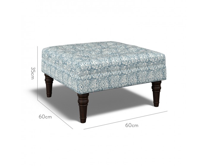 Monterey Small Footstool Ellora Marine