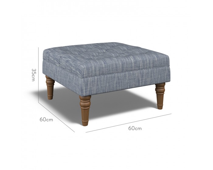 Monterey Small Footstool Kalinda Denim