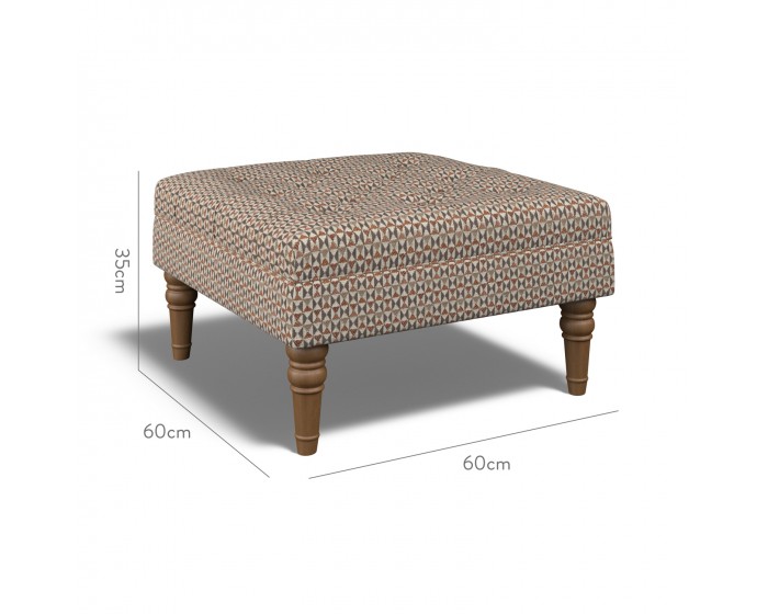 Monterey Small Footstool Nala Cinnabar