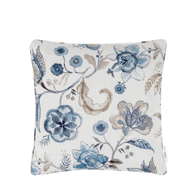 cushion anushka china blue self piped edge main