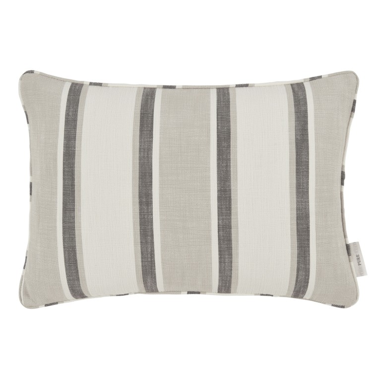 Edo Charcoal Woven Cushion 55cm x 38cm