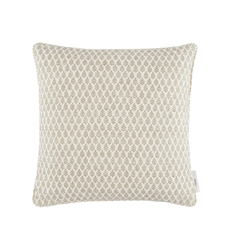 Folia Stone Printed Cotton Cushion 43cm x 43cm