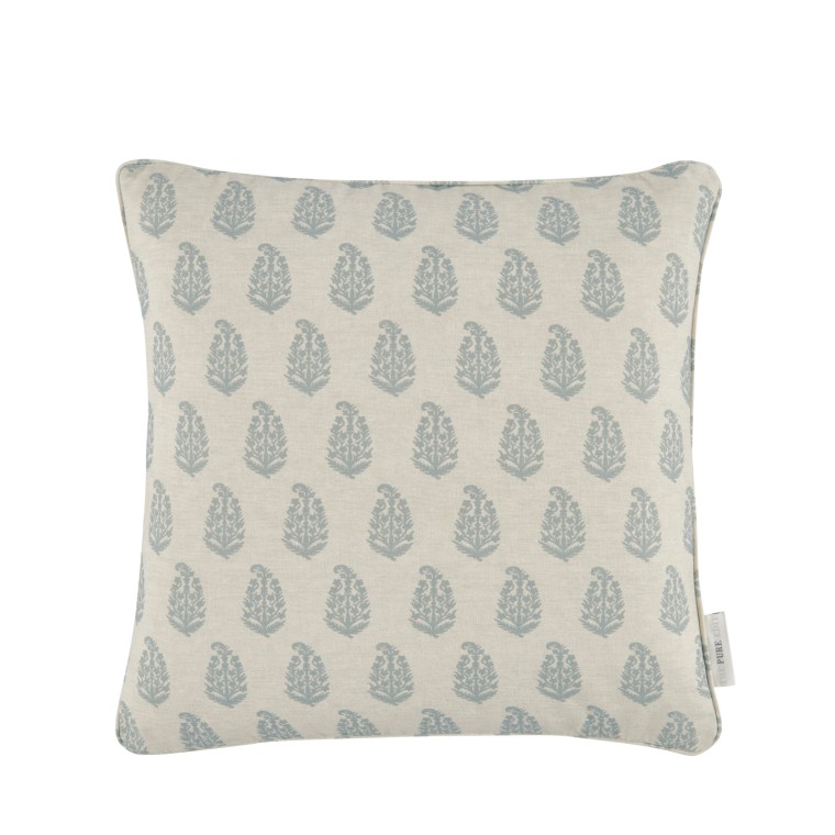 cushion indira chambray self piped edge main