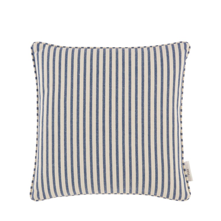 Jovita Indigo Woven Cushion 43cm x 43cm