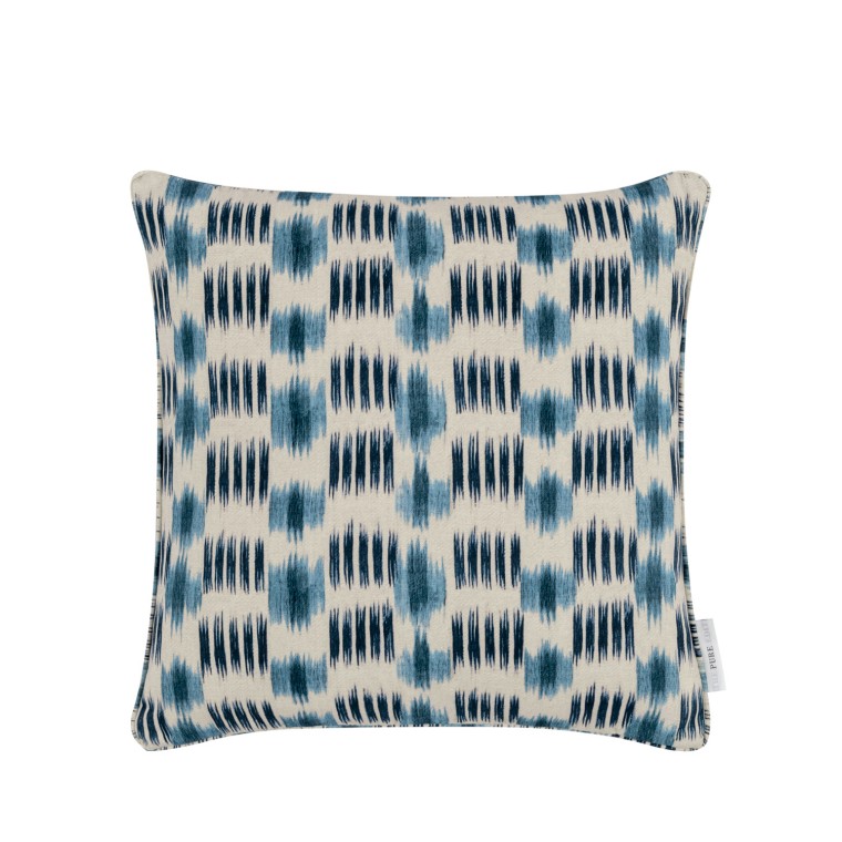 Patola Indigo Printed Cotton Cushion 43cm x 43cm