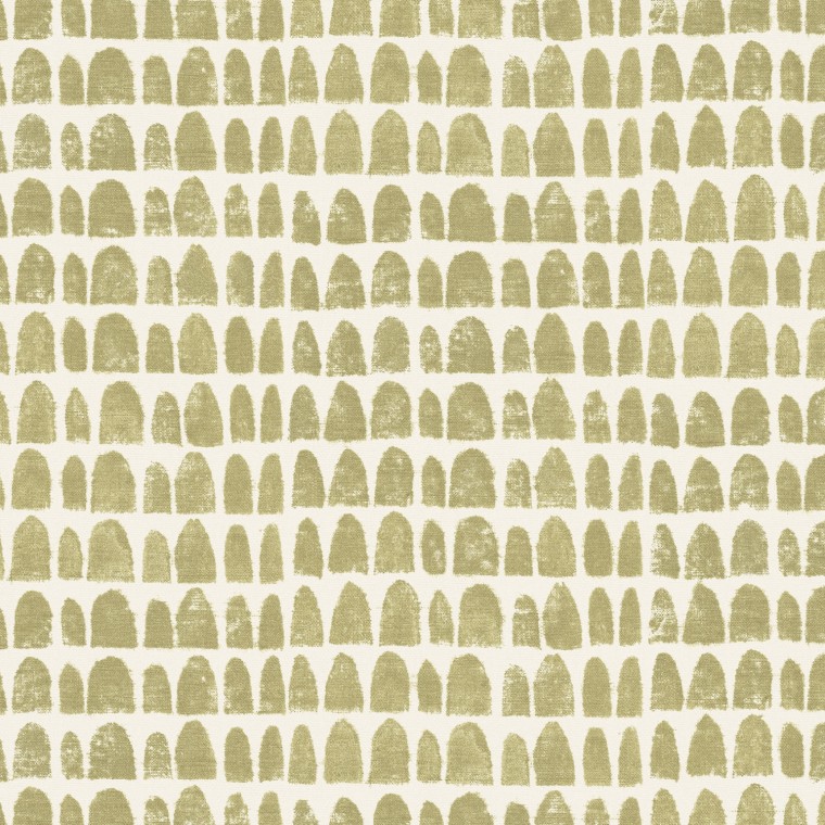 Babouches Moss Printed Cotton Fabric