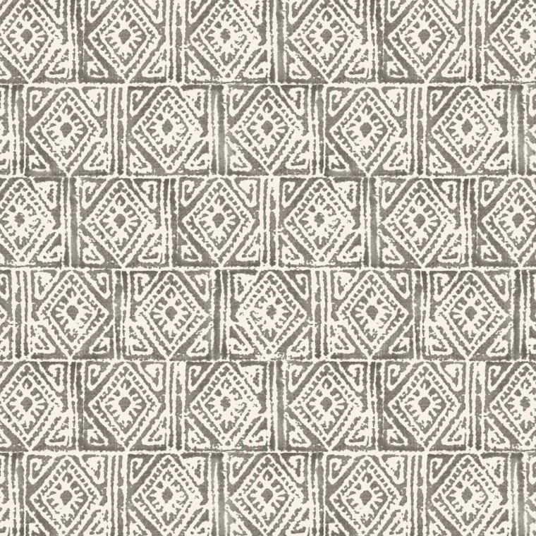 Ellora Graphite Printed Cotton Fabric