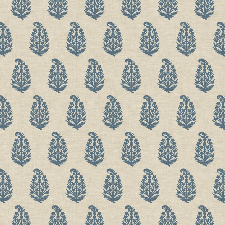 Indira Indigo Printed Cotton Fabric