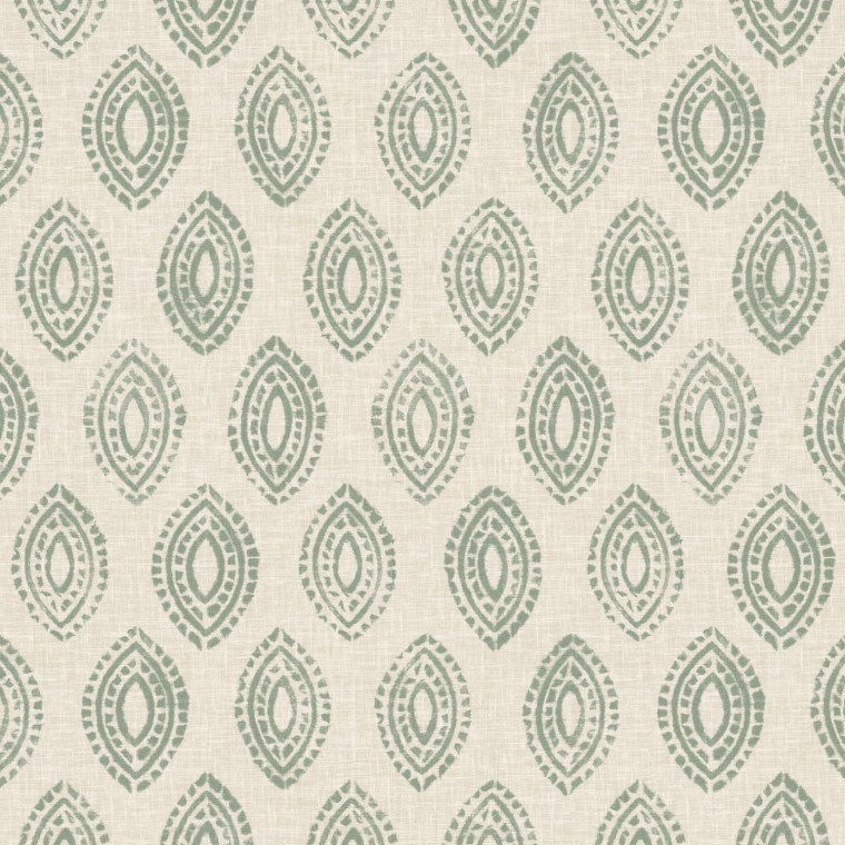 Marra Celadon Printed Cotton Fabric