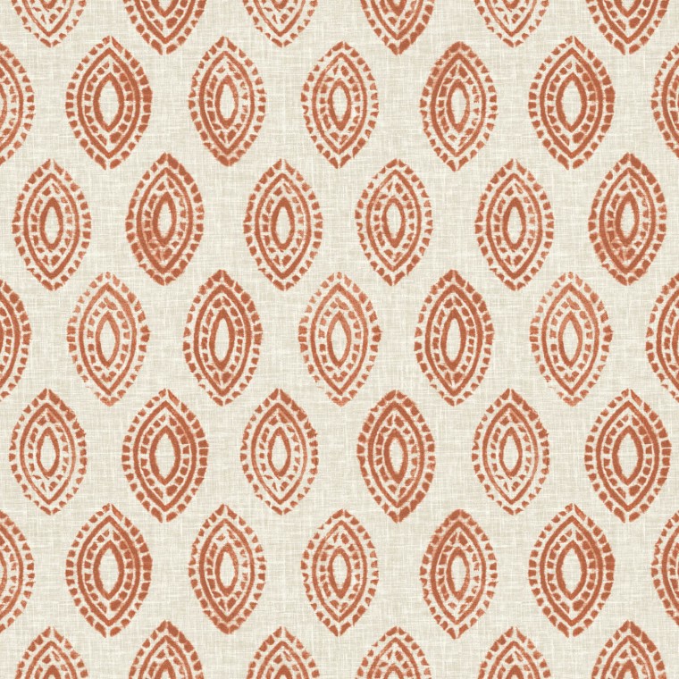 Marra Persimmon Printed Cotton Fabric