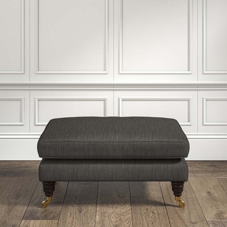 furniture bliss footstool amina charcoal plain lifestyle