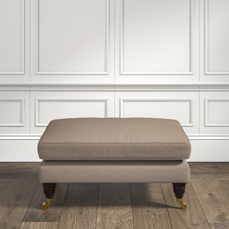 furniture bliss footstool shani taupe plain lifestyle