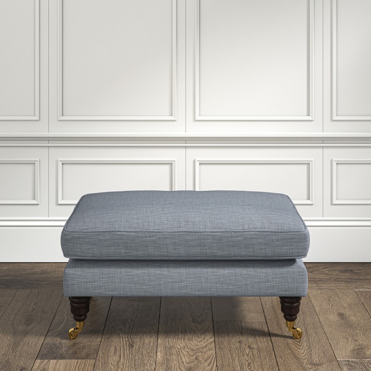 furniture bliss footstool zuri denim plain lifestyle