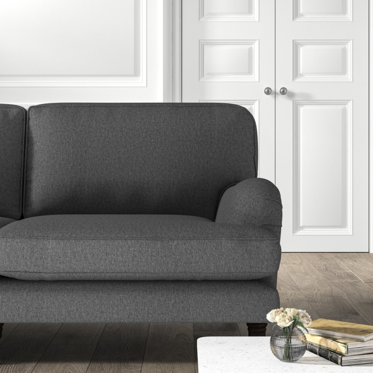 furniture bliss medium sofa bisa charcoal plain lifestyle