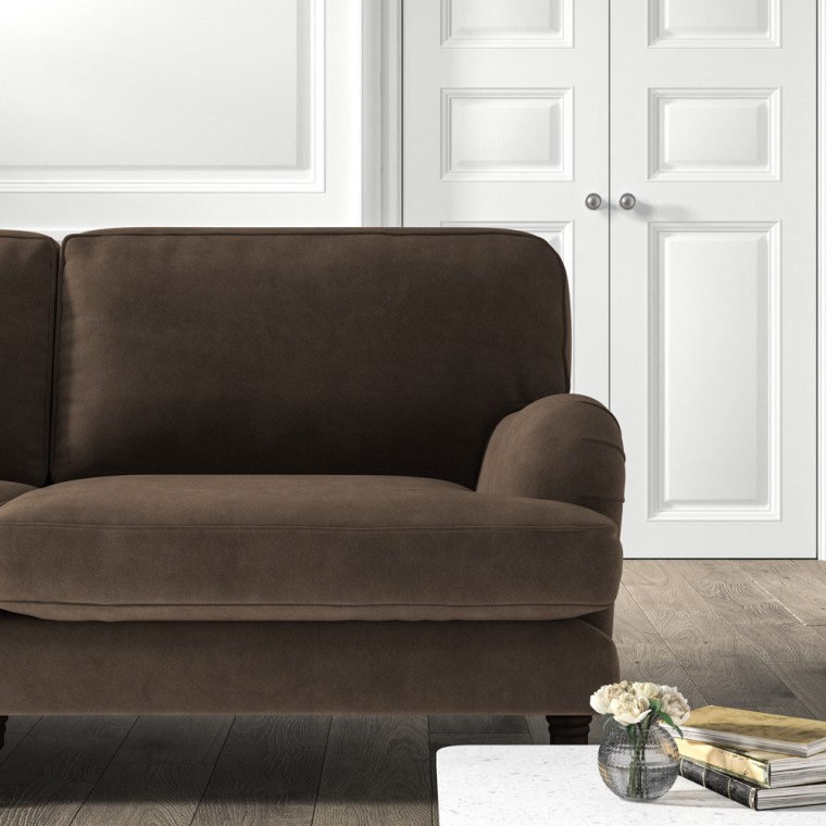 furniture bliss medium sofa cosmos espresso plain lifestyle