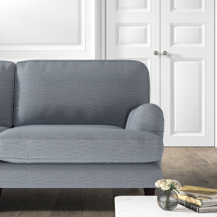 furniture bliss medium sofa zuri denim plain lifestyle