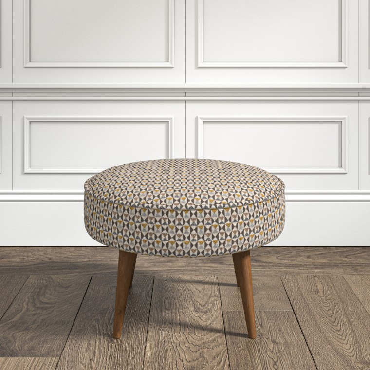 furniture brancaster footstool nala ochre weave lifestyle