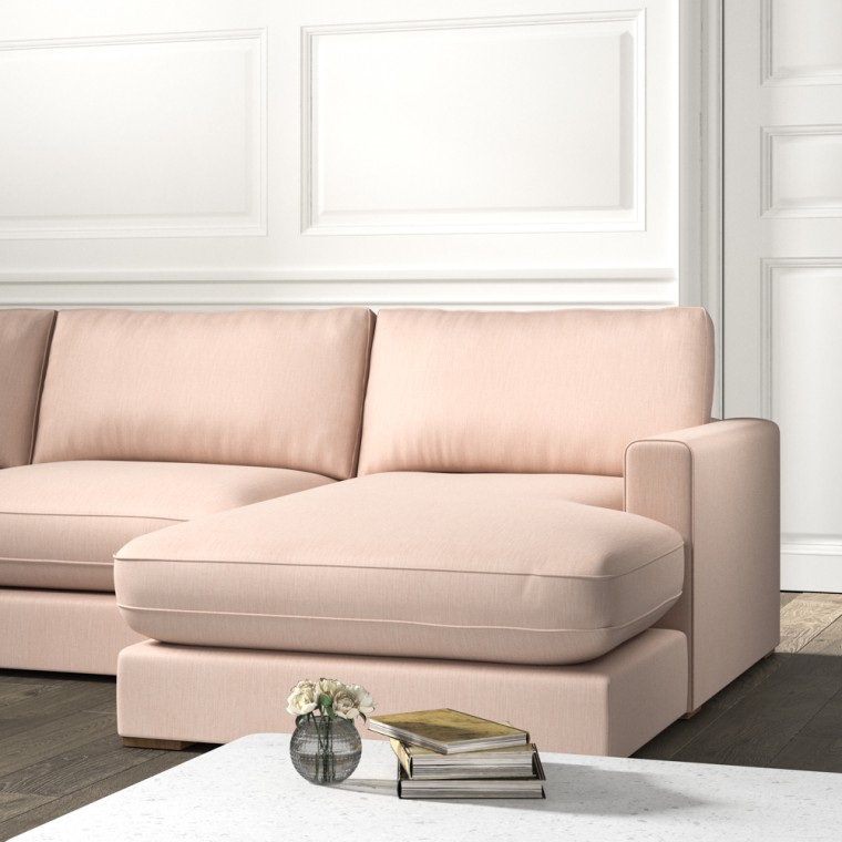 Cloud Chaise Sofa Amina Blush