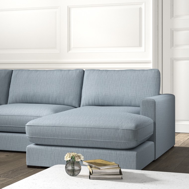 Cloud Chaise Sofa Zuri Sky