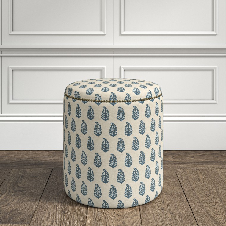 furniture malpaso footstool indira indigo print lifestyle