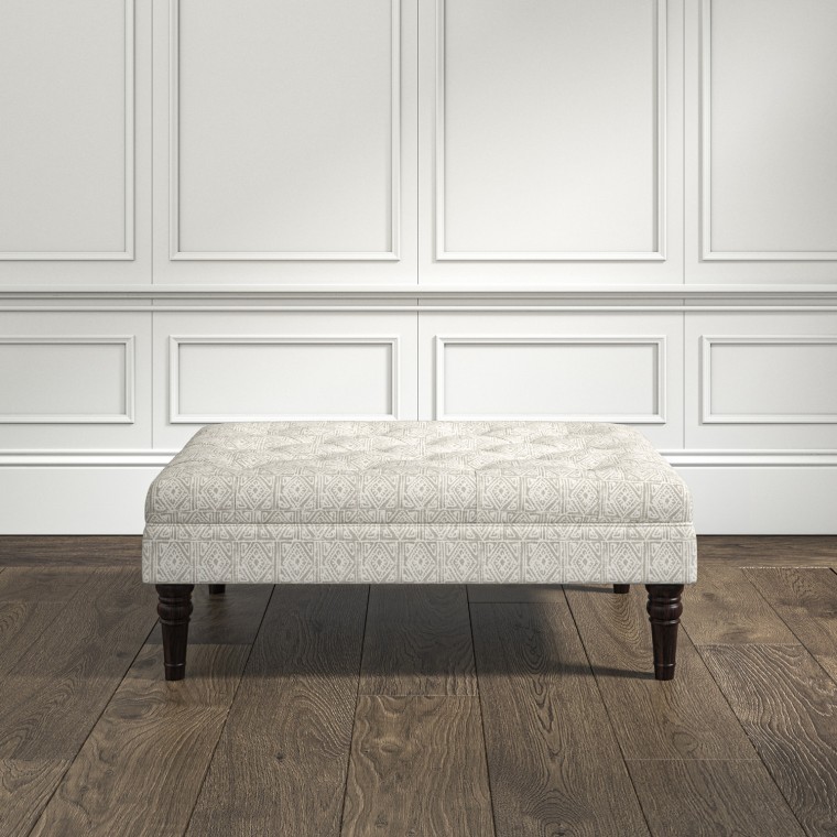 furniture monterey medium footstool ellora ash print lifestyle