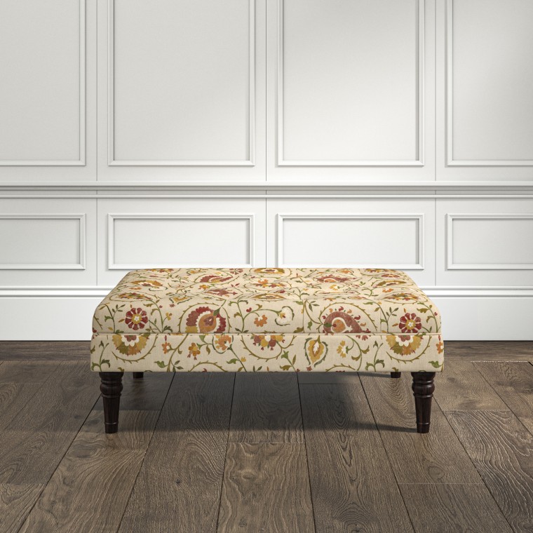 furniture monterey medium footstool shimla spice print lifestyle