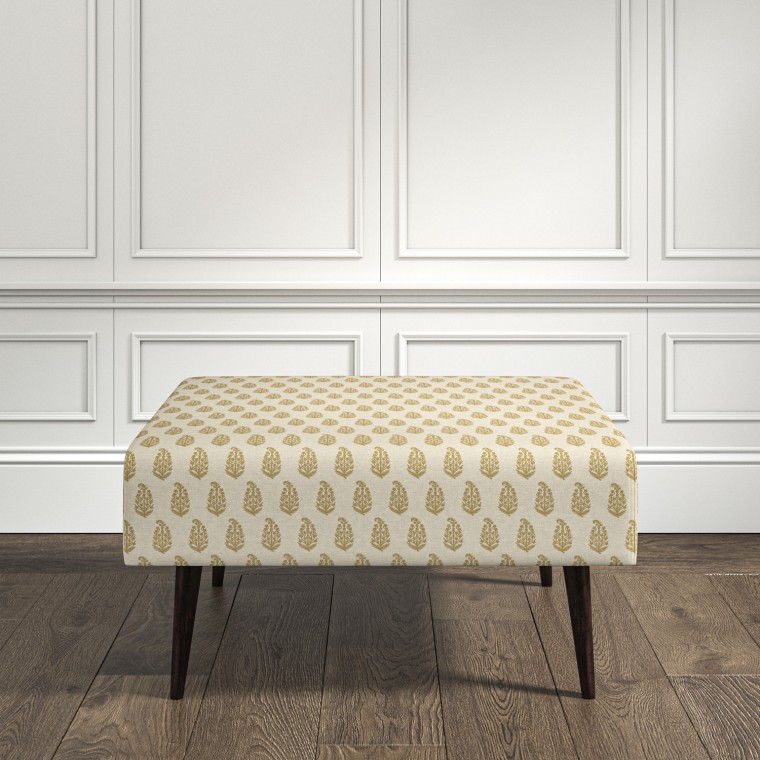 furniture ombu footstool indira ochre print lifestyle