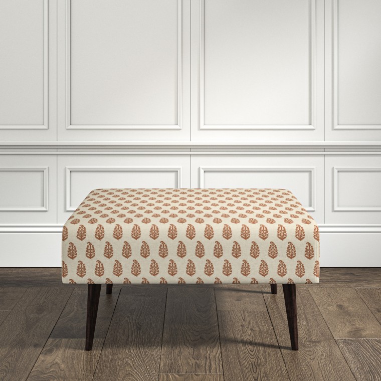 furniture ombu footstool indira rust print lifestyle