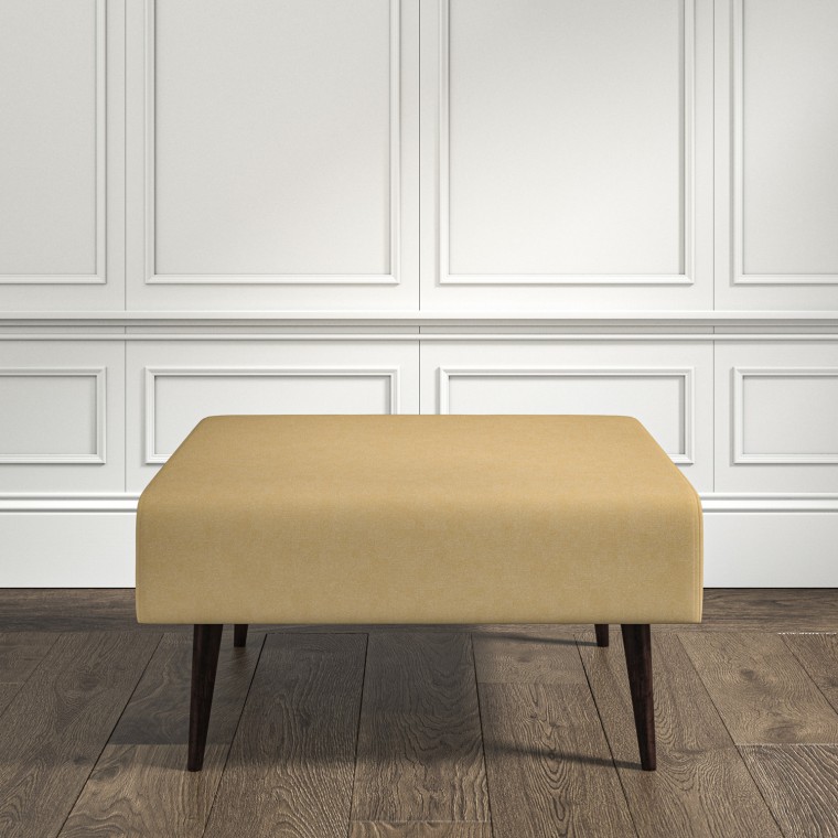 furniture ombu footstool shani ochre plain lifestyle