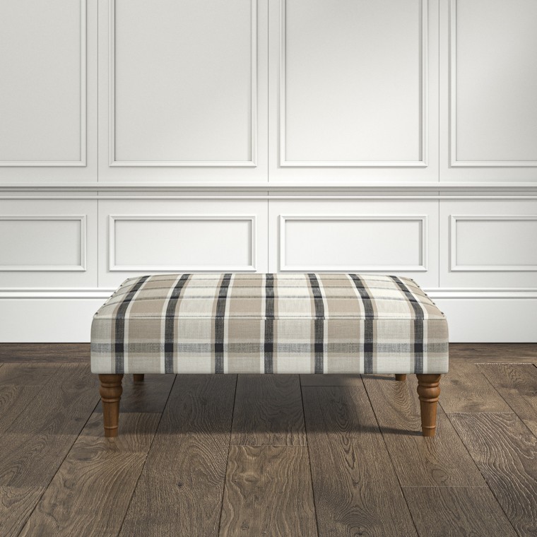 furniture savannah medium footstool oba charcoal weave lifestyle