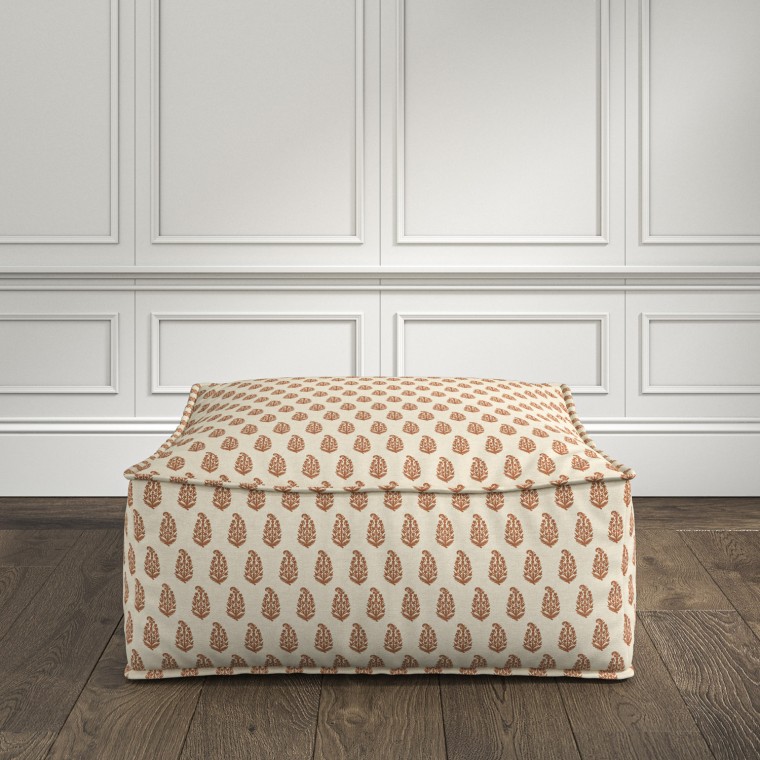 furniture zen pouffe indira rust print lifestyle