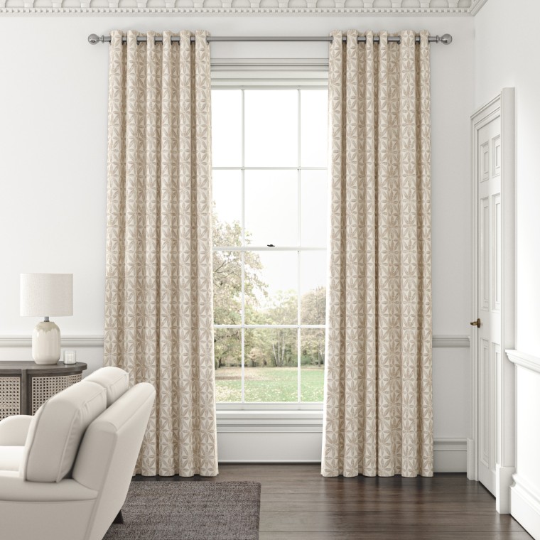 Bandhani Taupe Curtains