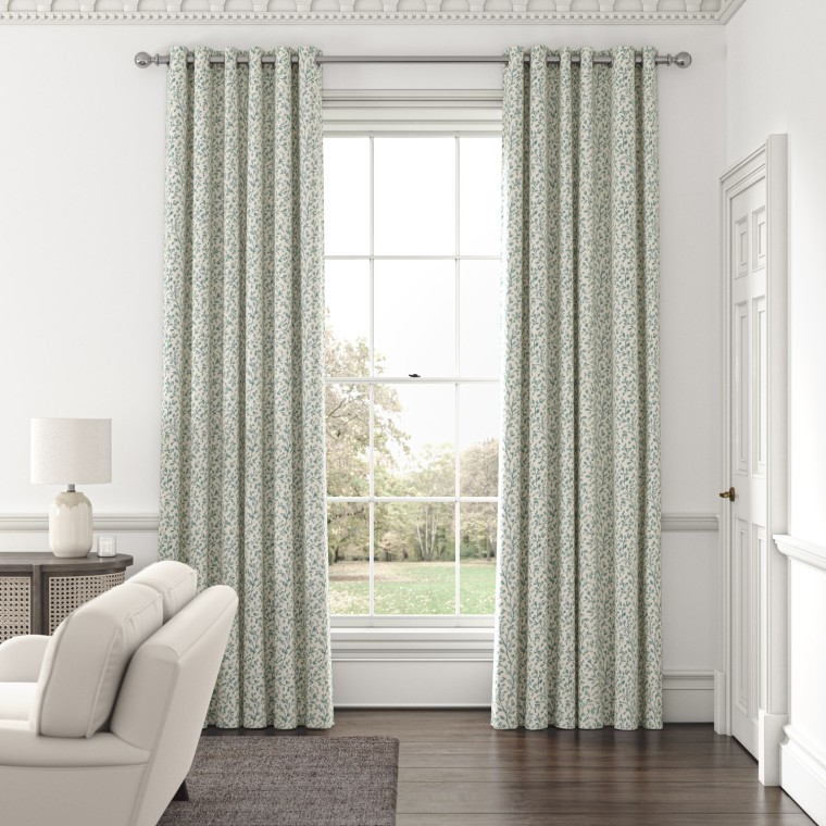 Taree Teal Curtains