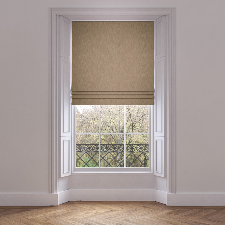 roman blind amina mocha plain lifestyle 1