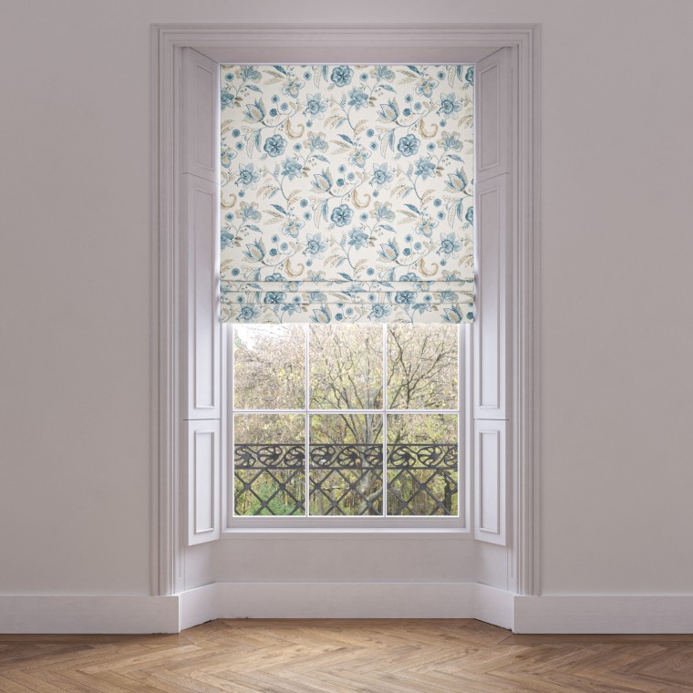 roman blind anushka china blue print lifestyle 1